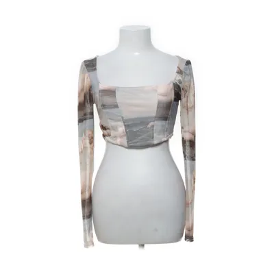 Crop top (Flerfärgad, Beige) från Nasty Gal Elastan, Polyester, Viskos