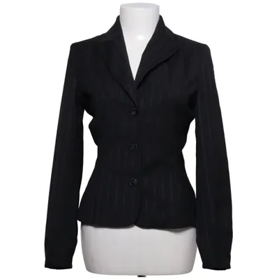 Blazer (Zwart) van Simple Elastaan, Polyamide, Wol