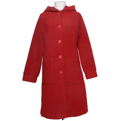 Coat (Red) from Bohéme Polyester, Wool