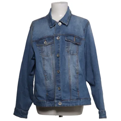 Denim jacket (Blue) from Denim Identity by Zizzi Cotton, Elastane