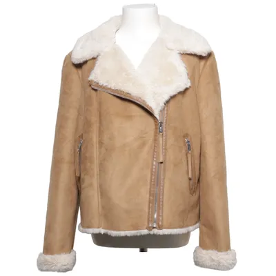 Shearlingjakke (Brun, Hvid) fra Guess Kunstpels, Polyester, Polyurethan