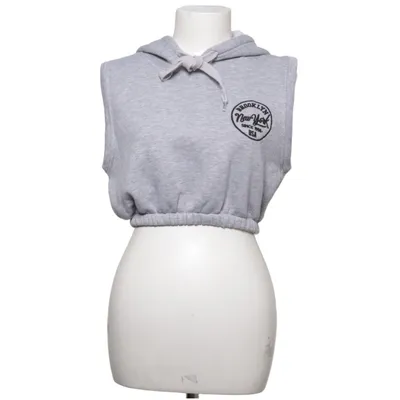 Korte mouwen capuchon sweater (Grijs) van Ambar Katoen, Polyester