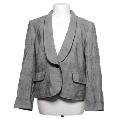 Blazer (Gray) from Jaeger Elastane, Silk, Viscose, Wool