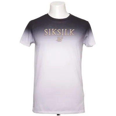 T-shirt (Black, White) from SikSilk Polyester