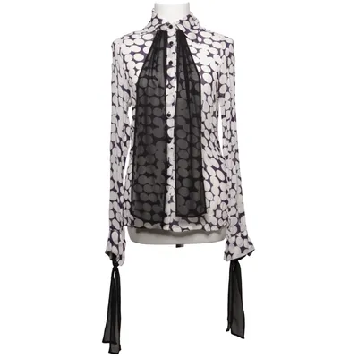 Strikblouse (Wit, Lila) van Watcher Polyester, Viscose