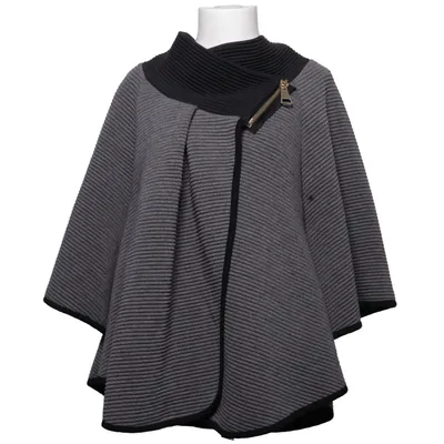 Cape (Gray, Black) from Stella Morgan Elastane, Polyester, Viscose