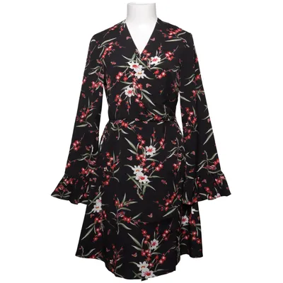 Wickelkleid (Schwarz, Rot, Grün) von Ruby Tuesday Polyester