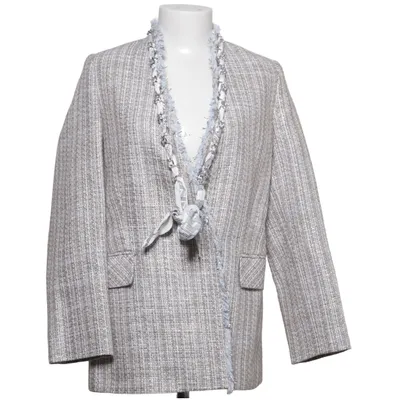 Blazer (Gris, Blanc) de Ipekyol Acétate, Coton, Polyamide, Polyester, Viscose