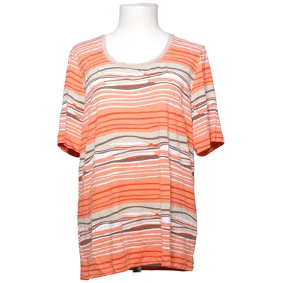 T-shirt (Oranje, Wit, Meerkleurig) van Gina Laura Collection Elastaan, Viscose