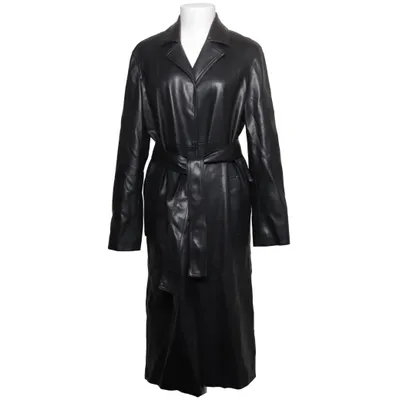 Læderfrakke (Sort) fra Zara Polyester, Viscose