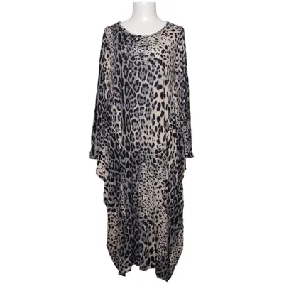 Jurk (Zwart, Grijs, Beige) van Colette Elastaan, Viscose
