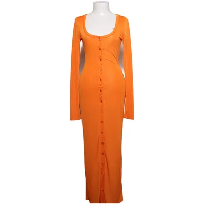 Maxi jurk (Oranje) van NA-KD Elastaan, Polyester