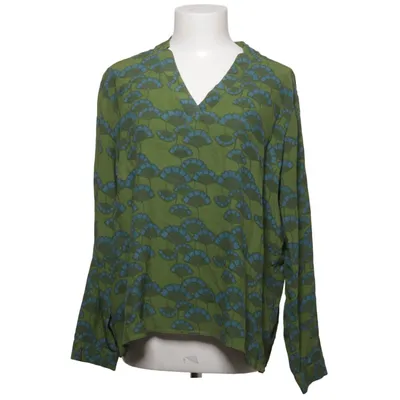 Bluse (Grøn, Blå) fra Zilch Viscose