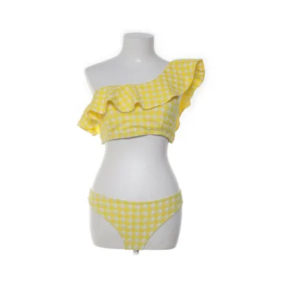 Bikini (Gul, Hvid) fra Ganni Elastan, Polyamid, Polyester