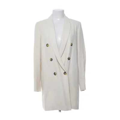 Blazer (Wit) van Massimo Dutti Wol, Viscose