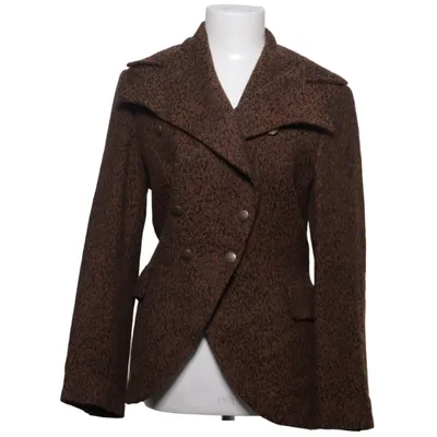 Blazer (Brown) from Virmani Mohair, Polyamide, Viscose, Wool