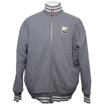 Cardigan (Grå, Hvid) fra Kitaro Bomuld