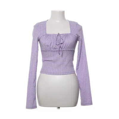 Blus (Lila, Vit) från Bik Bok Elastan, Polyester