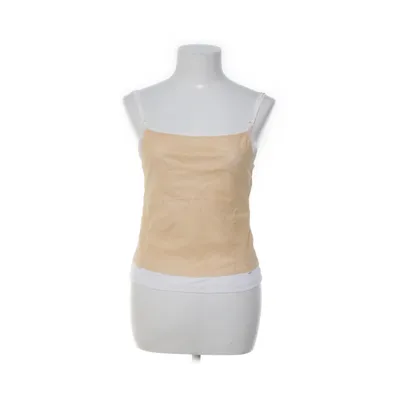 Tank Top (Beige, White) from Diesel Style Lab Polyester, Polyurethane