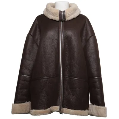 Shearling jas (Bruin, Beige) van NA-KD Imitatiebont, Polyester