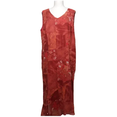 Maxi jurk (Rood, Meerkleurig) van La Rochelle Polyester
