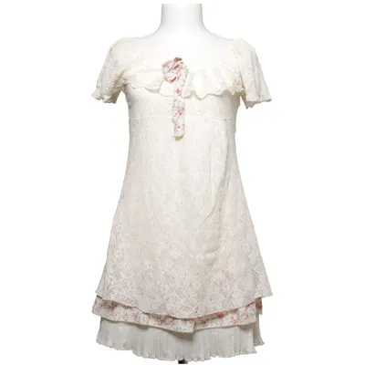Kleid (Beige, Mehrfarbig) von Holly Bracken Baumwolle, Polyester