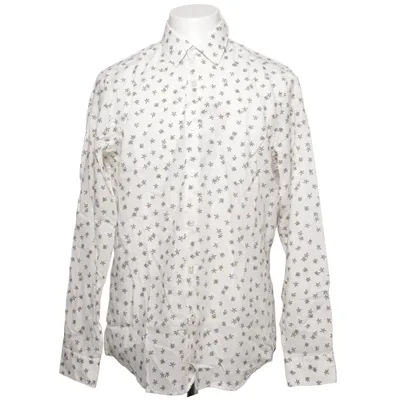 Shirt (Wit, Meerkleurig) van Hugo Boss Katoen, Linnen