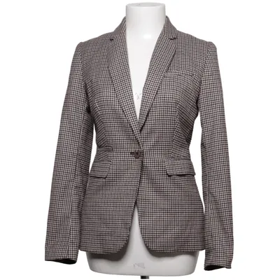 Blazer (Bruin, Zwart, Wit) van H&M Polyester, Viscose