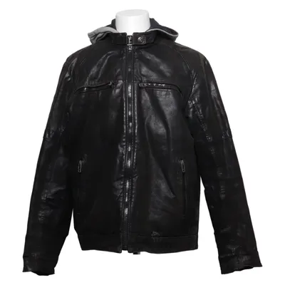 Läderjacka (Svart, Grå) från Angelo Litrico Skinn