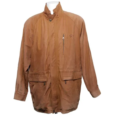 Läderjacka (Brun) från Florentino Skinn, Polyester