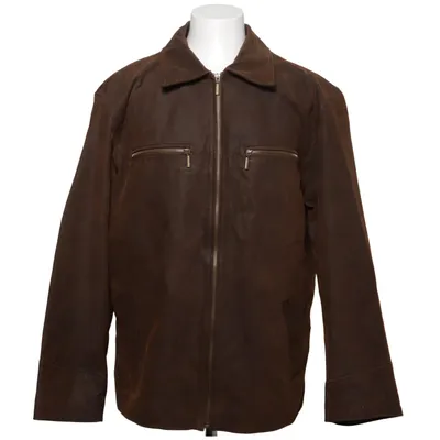 Läderjacka (Brun) från Mangoon Skinn, Polyester