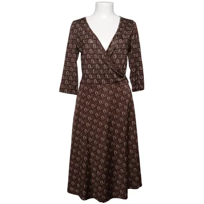 Wrap dress (Brown) from Loona Elastane, Viscose