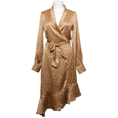 Omlottklänning (Beige, Brun) från Influence Polyester