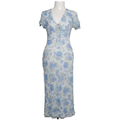 Maxi jurk (Blauw, Wit, Meerkleurig) van Mango Polyester, Viscose