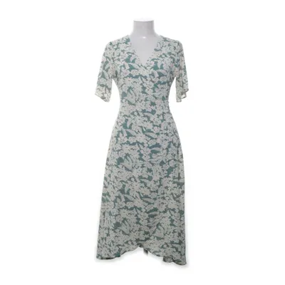 Wrap dress (Beige, Green) from Dry Lake