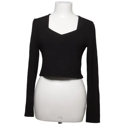 T-shirt à manches longues (Noir) de Manda Élasthane, Viscose