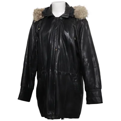 Läderkappa (Svart) från Molltan Skinn, Polyester