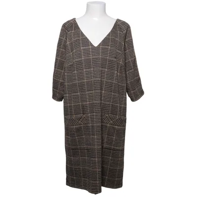 Klänning (Brun, Svart) från Oui Elastan, Polyester, Viskos