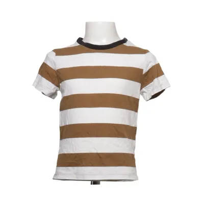 T-shirt (Brown, White) from H&M Basic Cotton