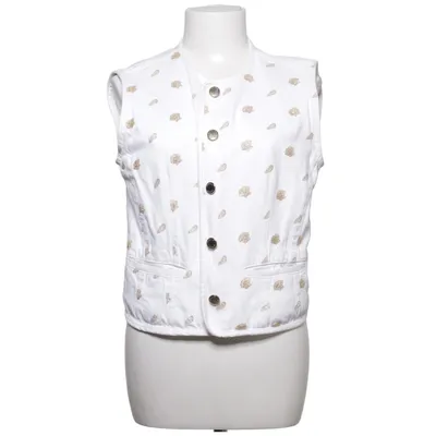 Gilet en jean (Blanc, Beige) de Krizia Jeans Coton