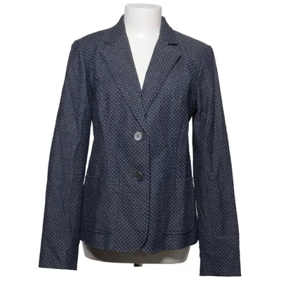Blazer (Bleu, Blanc) de Cambridge Dry Goods Acétate, Coton, Élasthane