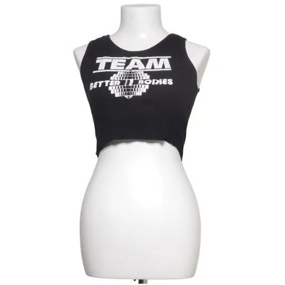 Crop top (Svart) från Better Bodies Bomull, Elastan