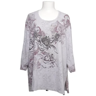 Long sleeve T-shirt (Gray, Purple) from Grandiosa Cotton, Elastane