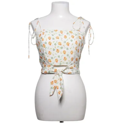 Crop top (White, Multicolored) from SkyLar Rose Polyester