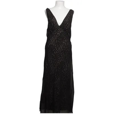 Dress (Black, Beige) from Mango Polyester, Viscose
