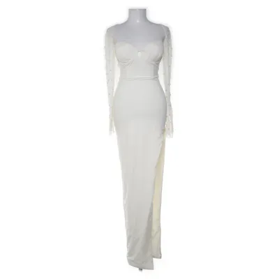 Aftonklänning (Beige) från Oh Polly Elastan, Polyester