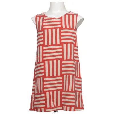 Jurk (Rood, Beige) van Bengh Per Principesse Katoen, Elastaan