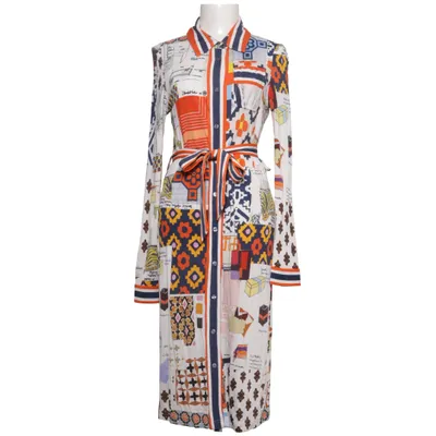 Kjole (Hvid, Flerfarvet) fra Tory Burch Silke, Viscose