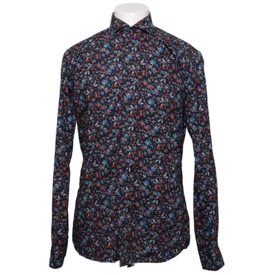 Shirt (Black, Multicolored) from John Henric Cotton
