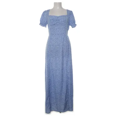 Maxi jurk (Blauw, Wit) van In April 1986 Polyester